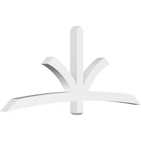 Ekena Millwork Davenport Architectural Grade PVC Gable Bracket, 84"W x 35"H x 4"D x 4"F, 10/12 Pitch GBP084X35X0404DAV00
